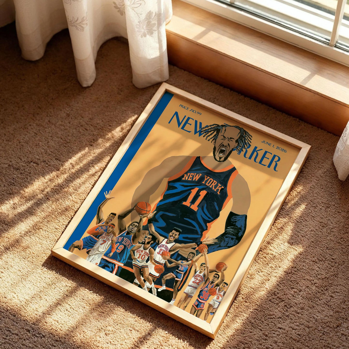 NY Knicks The New Yorker Poster