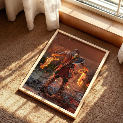 Kratos God of War Poster