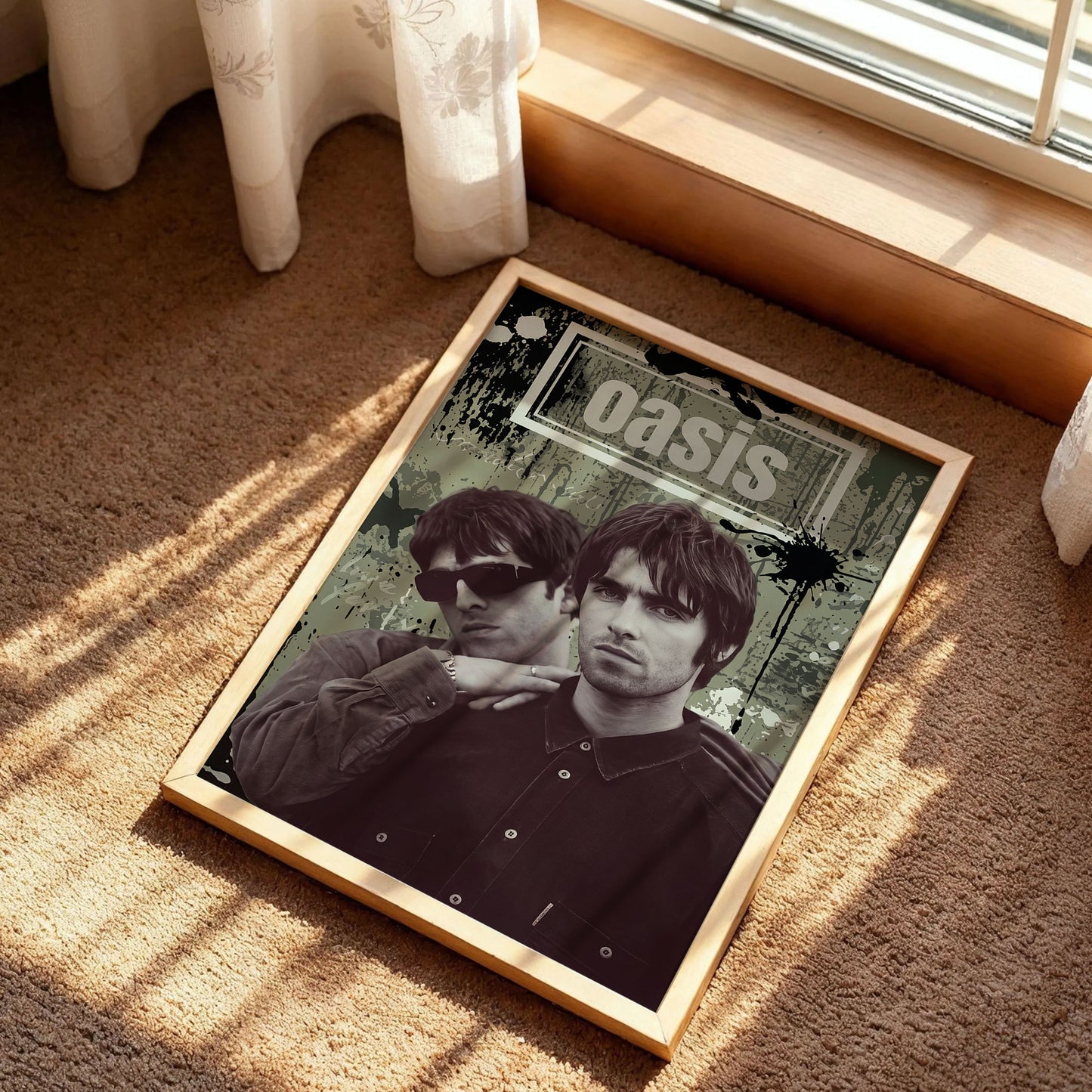 Oasis Liam and Noel Gallagher Poster