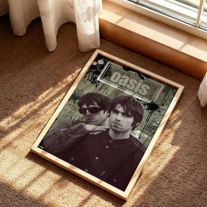 Oasis Liam and Noel Gallagher Poster