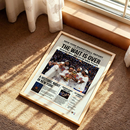 Knicks Championship Banners Poster
