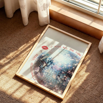 Harry Styles Sparkle Disco Ball Print