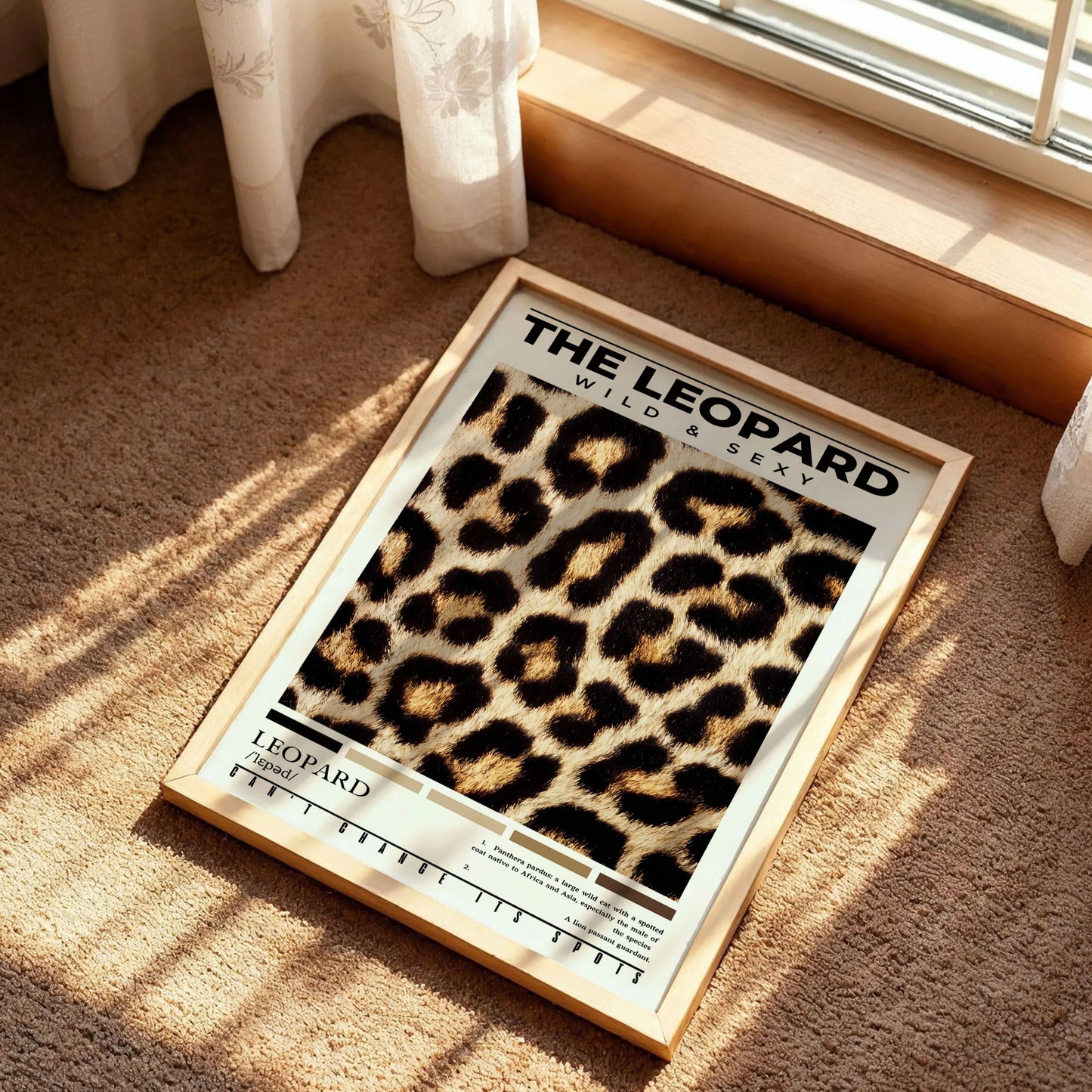 Leopard Trendy Bedroom Wall Art