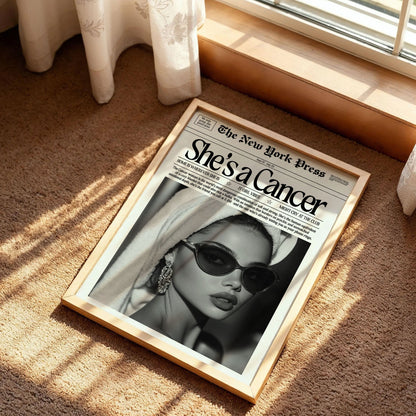She’s a Cancer Zodiac Poster