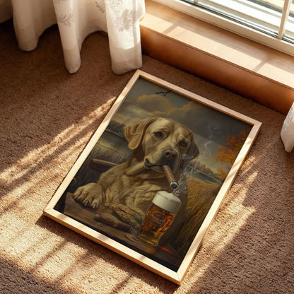 Labrador Retriever Ruff Day Wall Art