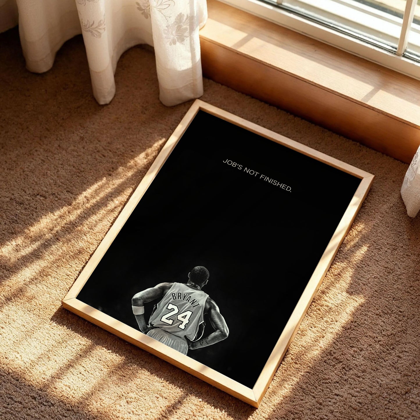 Job's Not Finished Kobe Bryant Print