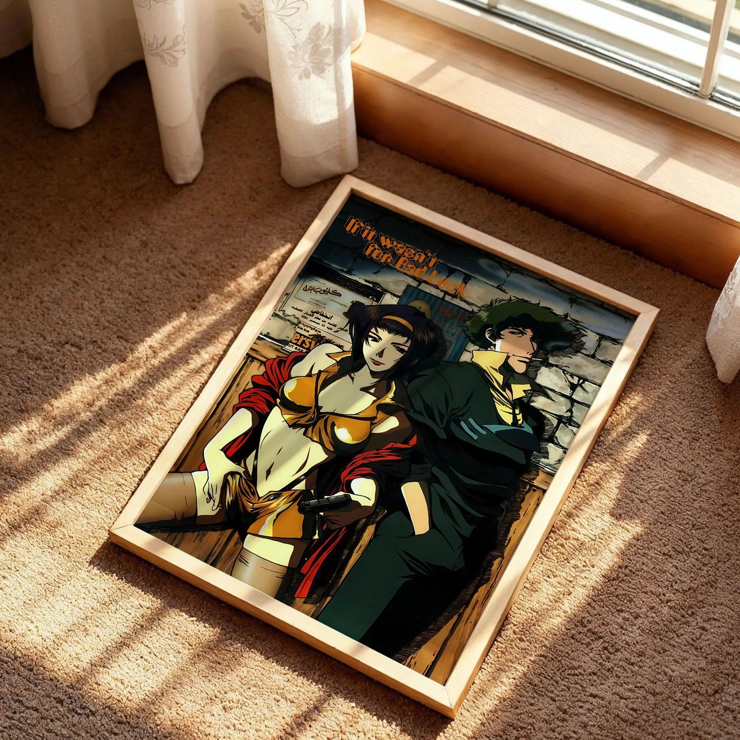 Cowboy Bebop Faye Valentine and Spike Spiegel Poster