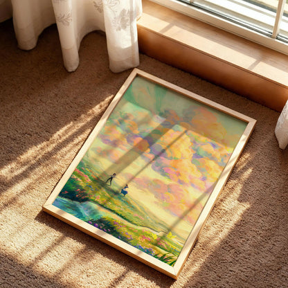 Howl & Sophie - Sunset Scenery Poster