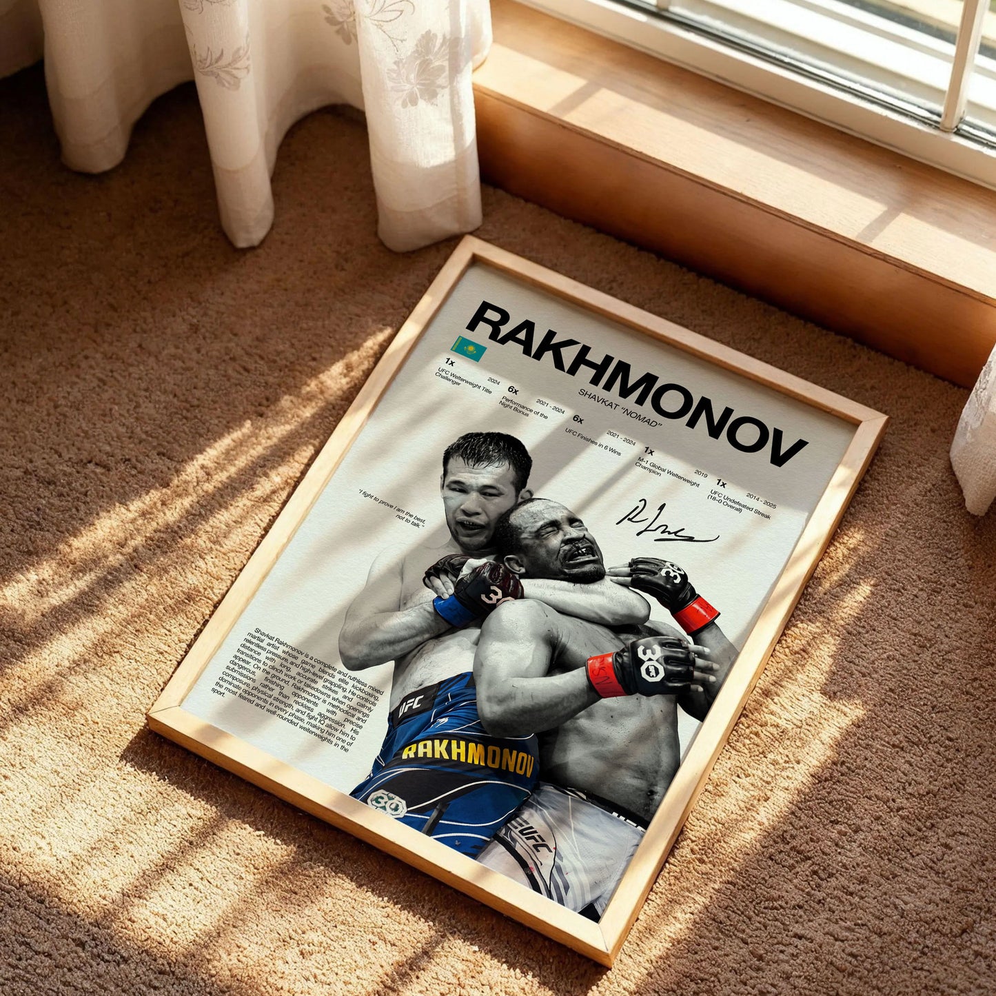 Shavkat Rakhmonov MMA Poster