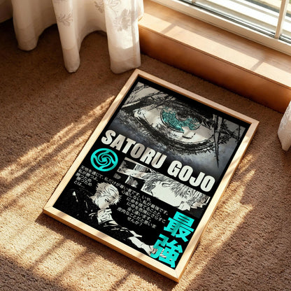 Jujutsu Kaisen Saturo Gojo Anime Poster