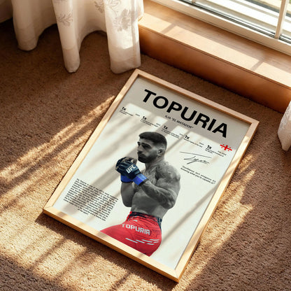 Ilia Topuria UFC Champion Poster