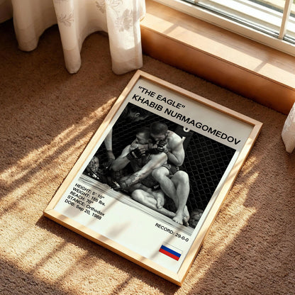 Khabib Nurmagomedov 'The Eagle' MMA Poster
