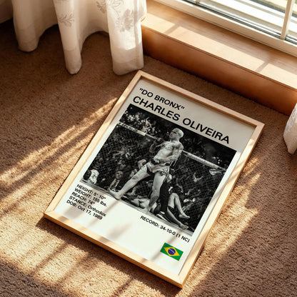 Charles Oliveira UFC Printr Art