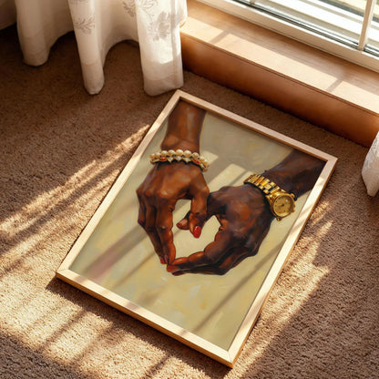 Hand Couple Black Art