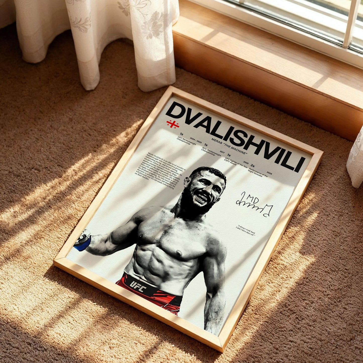 Merab Dvalishvili Poster