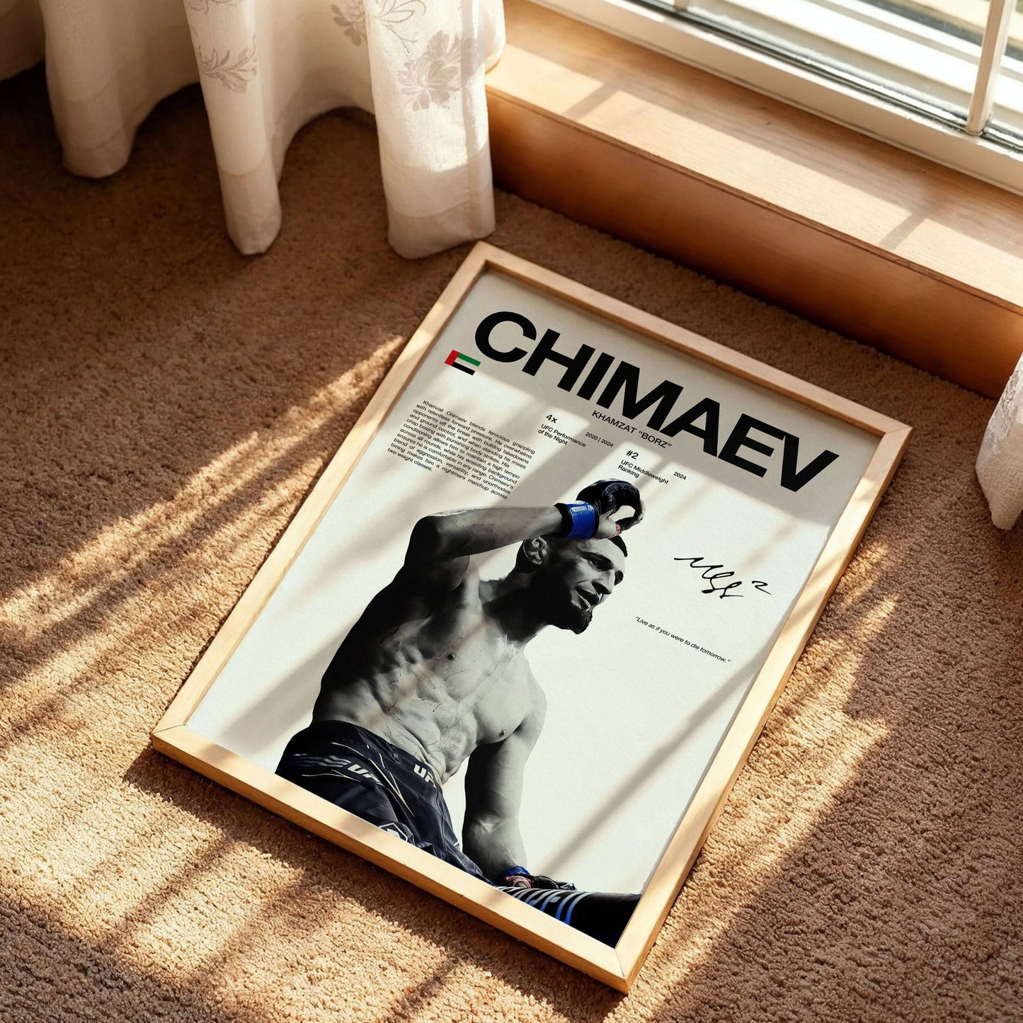 Khamzat Chimaev Poster