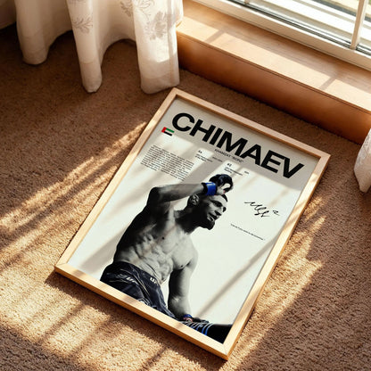 Khamzat Chimaev Poster