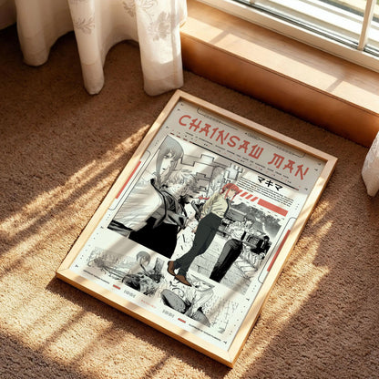 Chainsaw Man Makima and Denji Poster