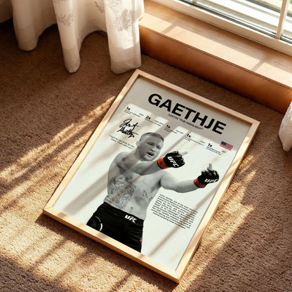 Justin Gaethje Art Print