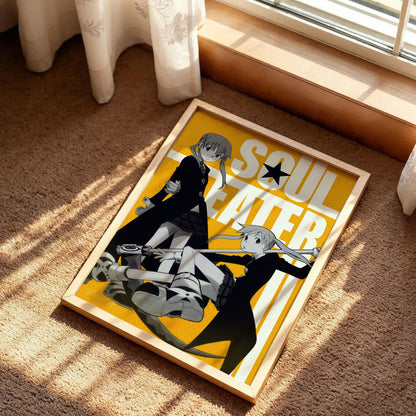 Soul Eater Maka Albarn and Soul Evans Poster