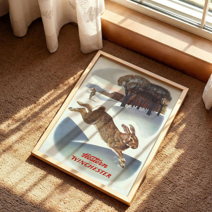 Vintage Western Winchester Hunting Art Home
