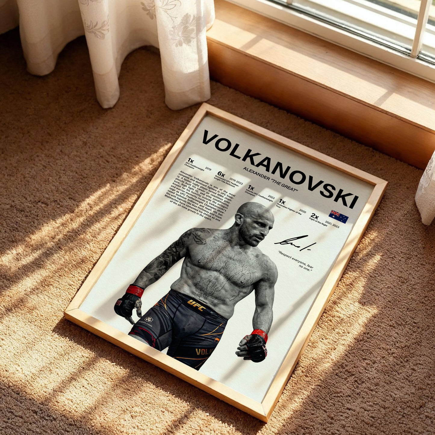 Alexander Volkanovski Poster