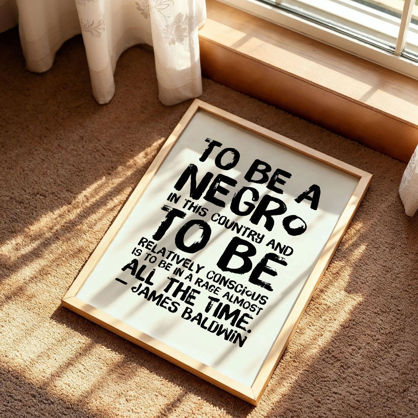 James Baldwin Quote Poster