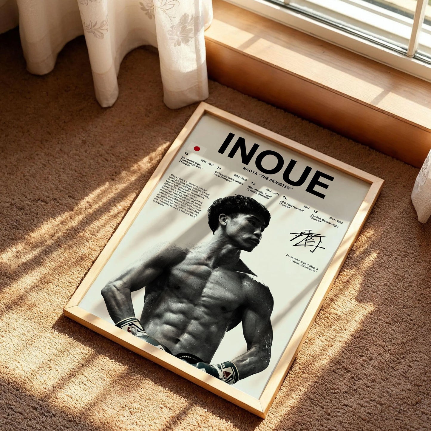 Naoya Inoue Boxing Poster