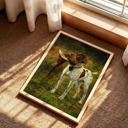 English Pointer Hunting Dog Print