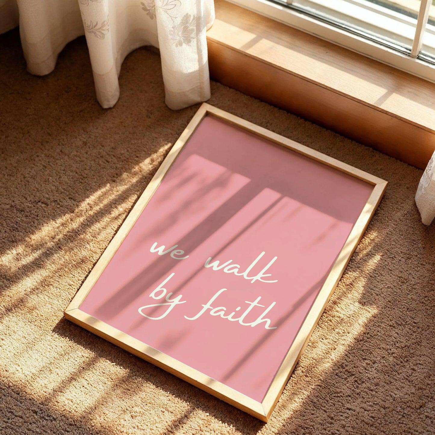 We Walk By Faith Poster