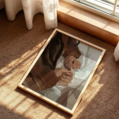 Black Couple Wall Art