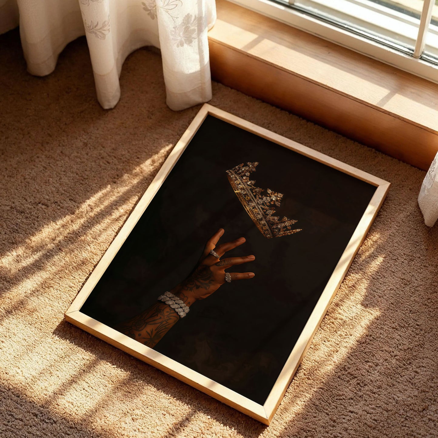Black King Crown Art