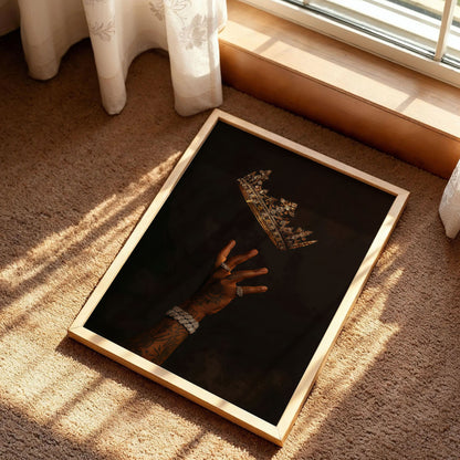 Black King Crown Art