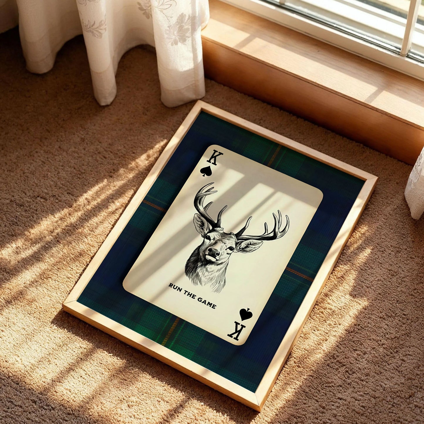 Deer Playing Card Art