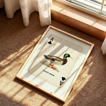 Lucky Duck Card Poster