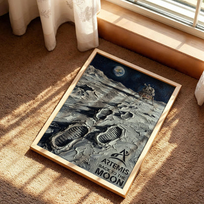 NASA Apollo 14 Moon Landing Concept Art