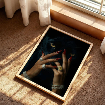 Luxus Black Tiger Poster
