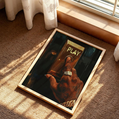Play Button Wall Art