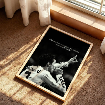 Cristiano Ronaldo Quote Poster