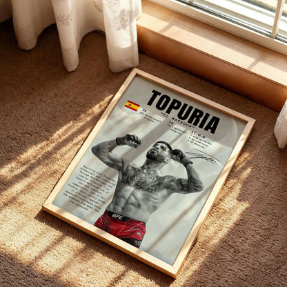 Cuadro De Ilia Topuria Ufc 2026 Poster