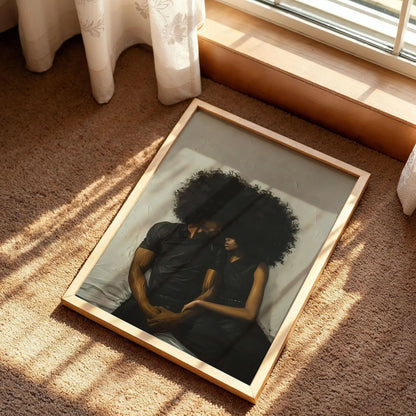 Black Woman and Man Art
