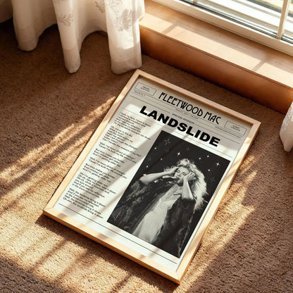 Fleetwood Mac Trendy Newspaper Art