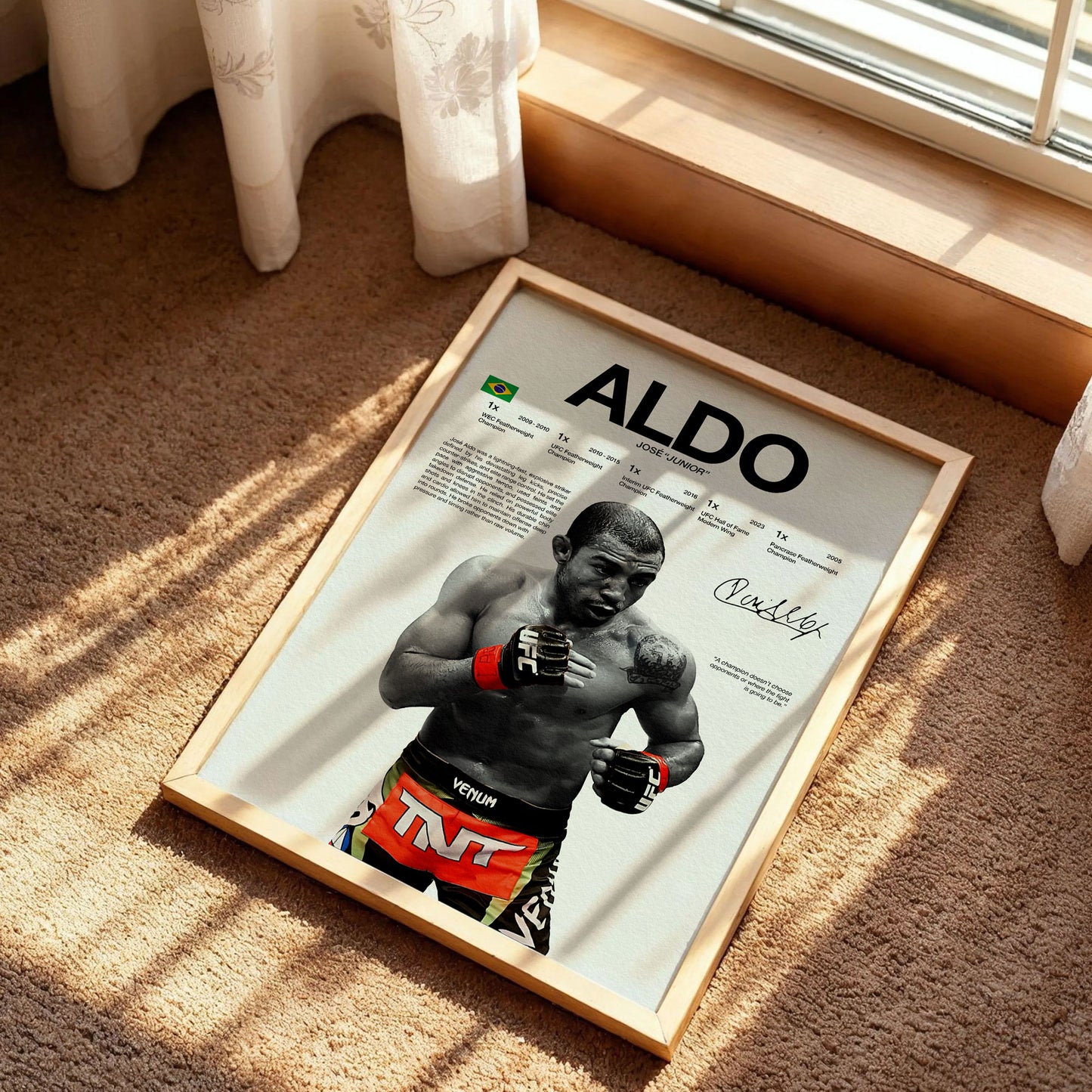 Aldo UFC Champion Poster