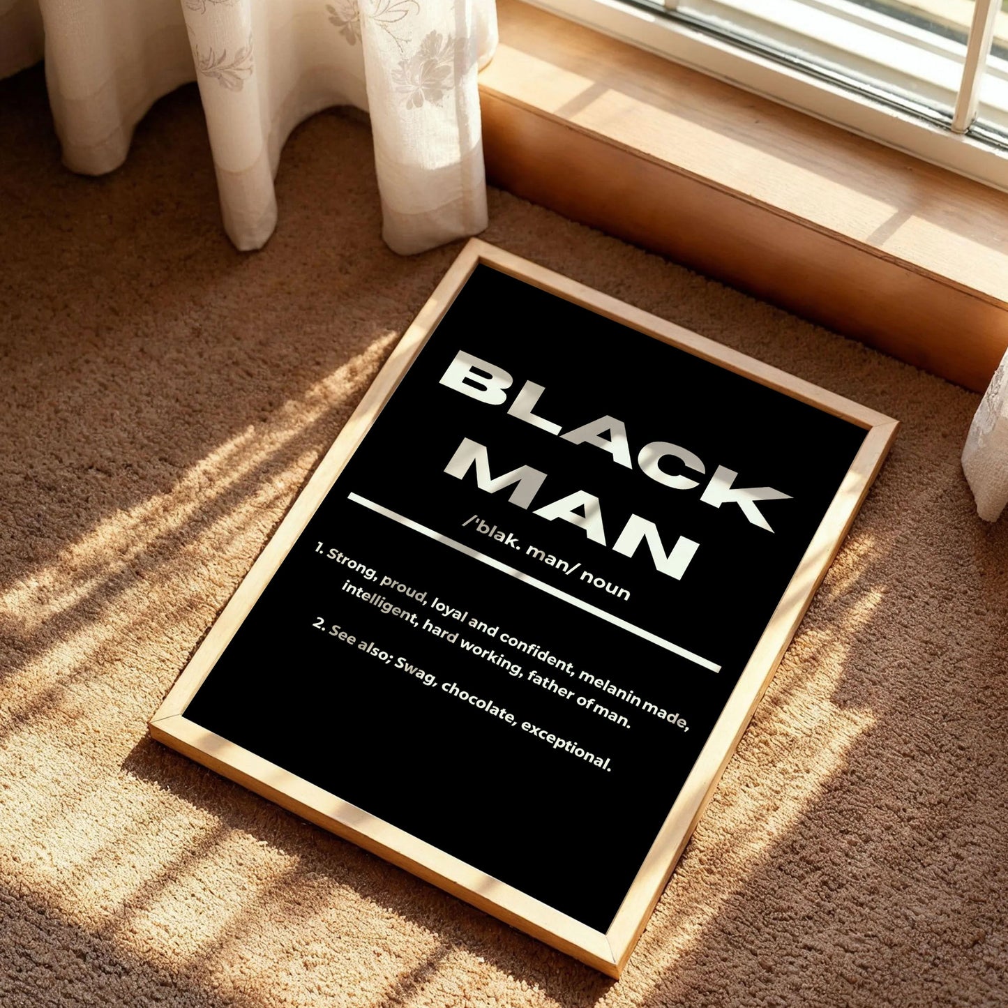 Black Man Quote Poster