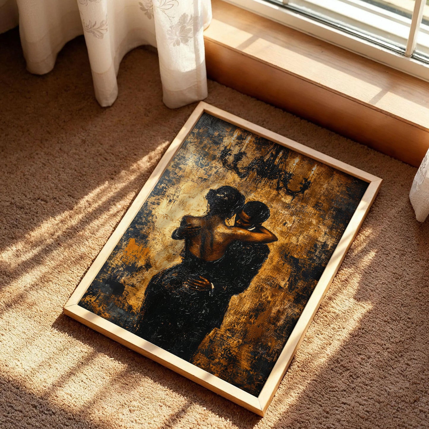 Black Couple Wall Art