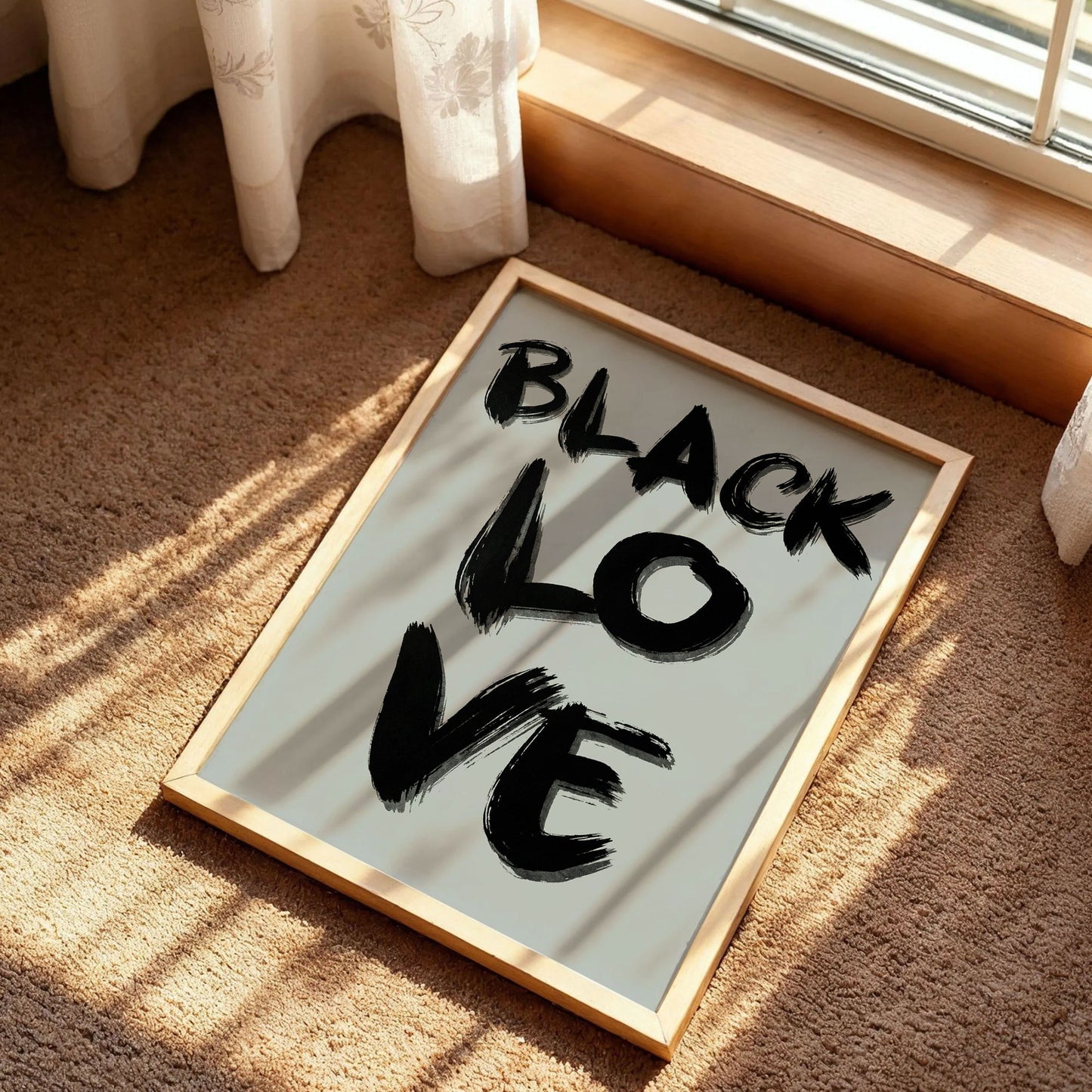Black Love Quote Wall Art