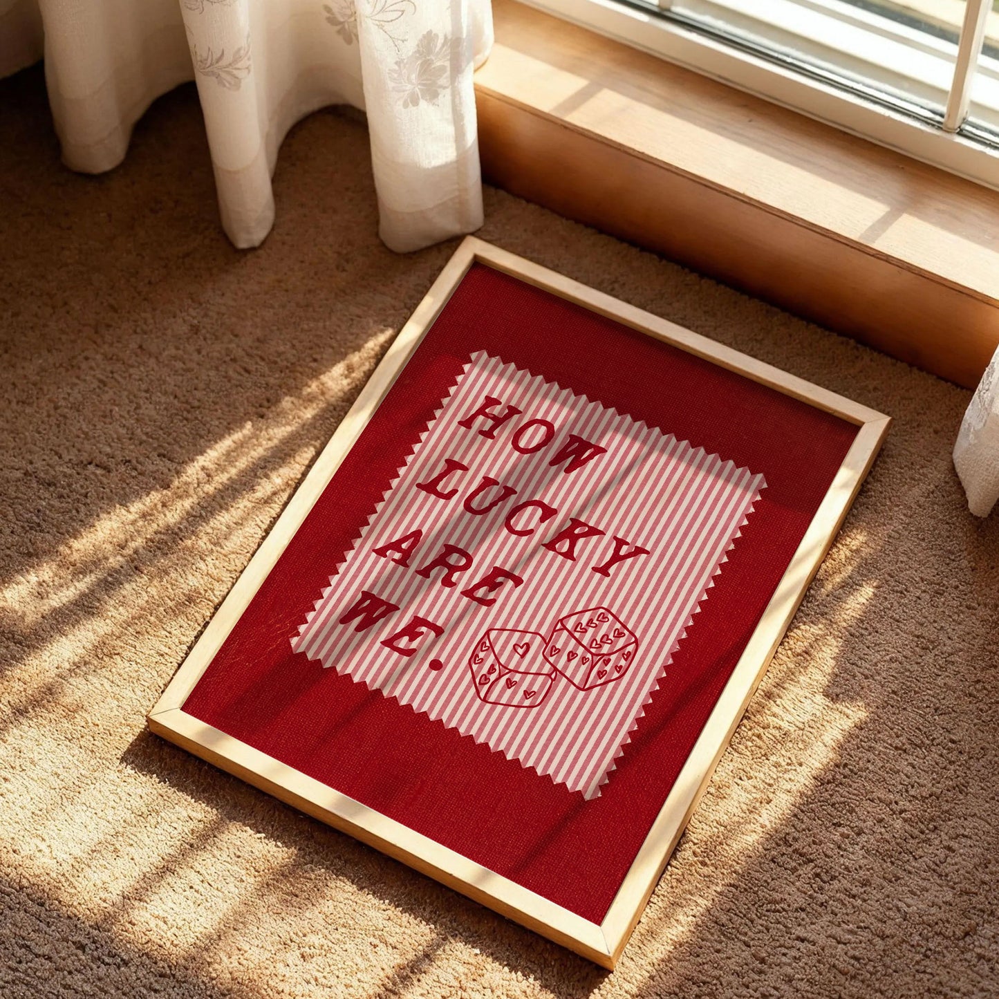 How Lucky Are We Print Art