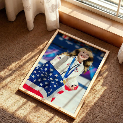 Alysa Liu Olympic Ice Skater Wall Art