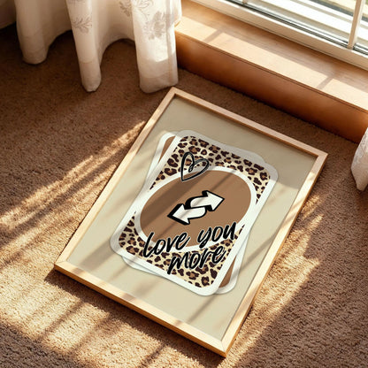 Love You More UNO Card Print