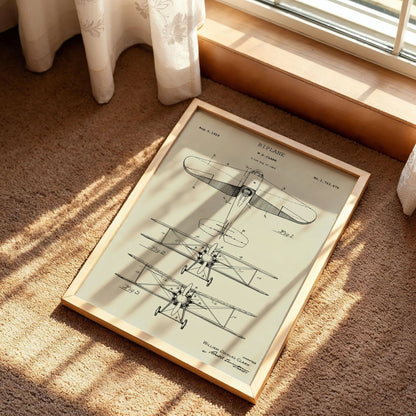 Staggered Aircraft Blueprint Art